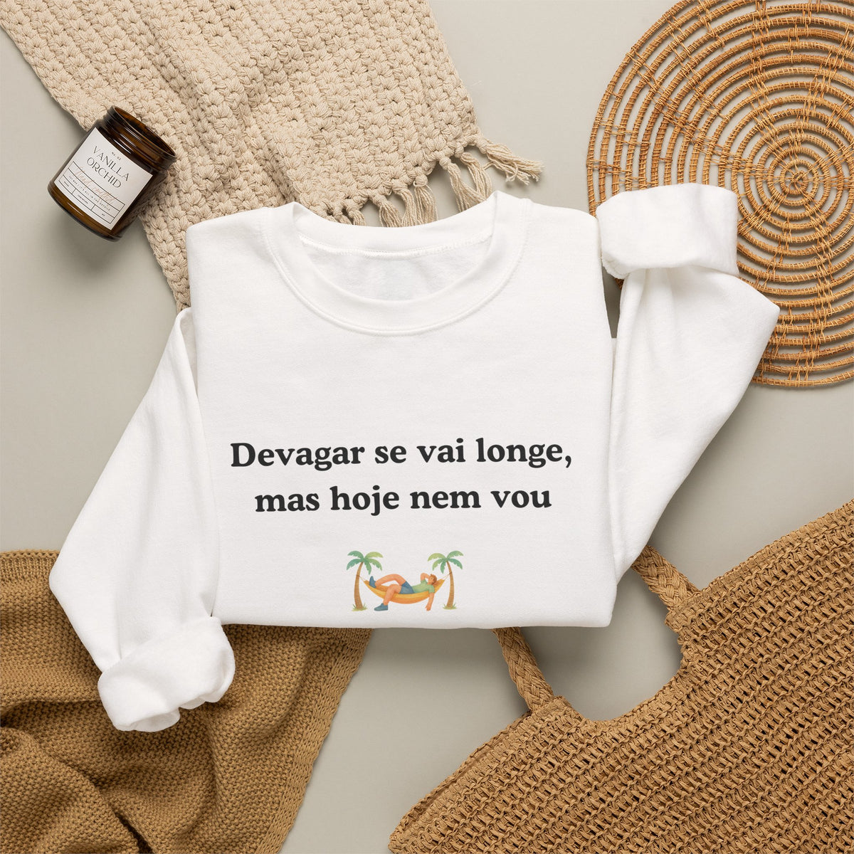Sweatshirt unissexo Devagar