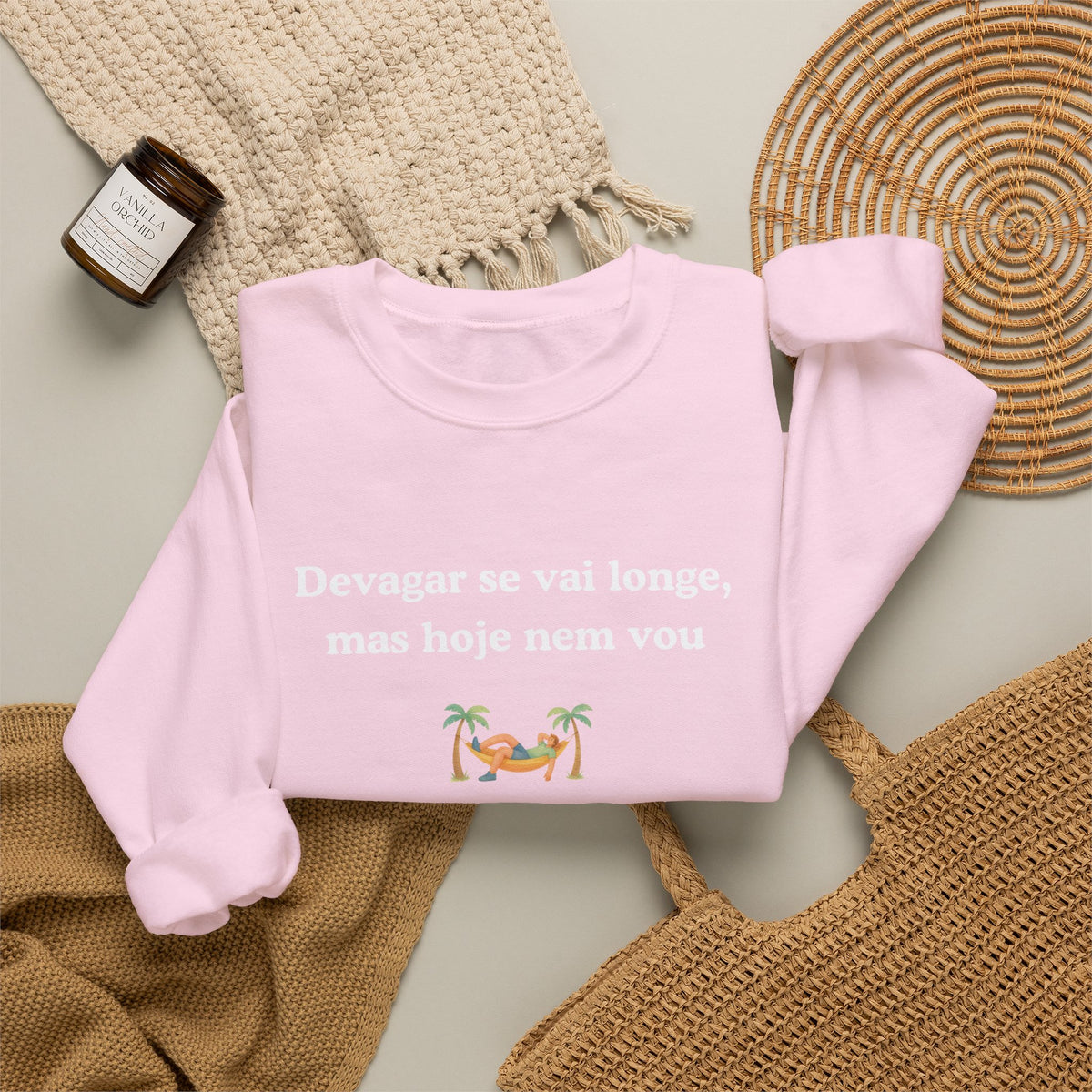 Sweatshirt unissexo Devagar